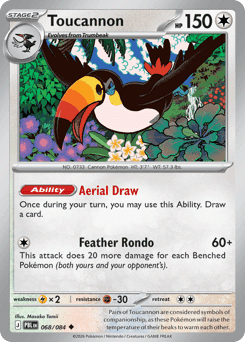 Toucannon Pitch Black card