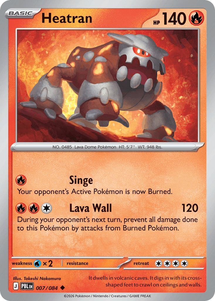 Heatran Pitch Black card