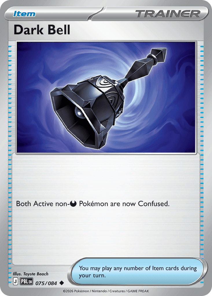 Dark Bell Pitch Black card