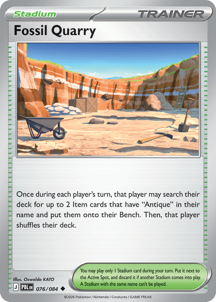 Fossil Quarry Pitch Black card