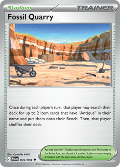 Fossil Quarry Pitch Black card
