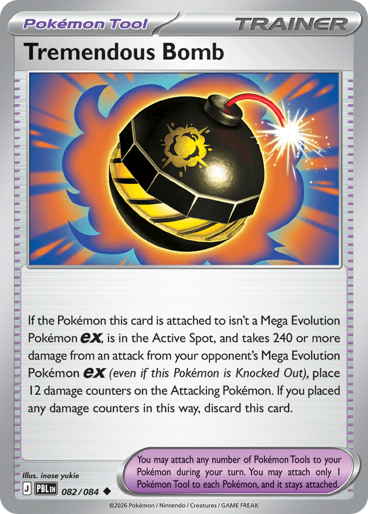 Tremendous Bomb Pitch Black card