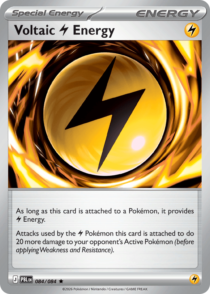 Voltaic Lightning Energy Pitch Black card