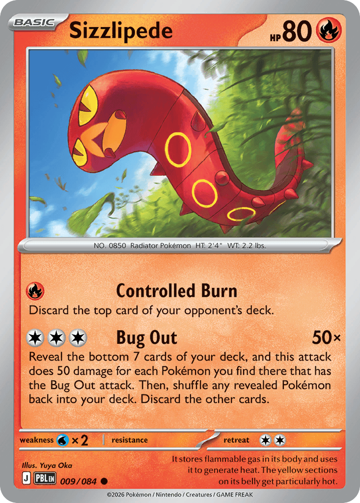Sizzlipede Pitch Black card