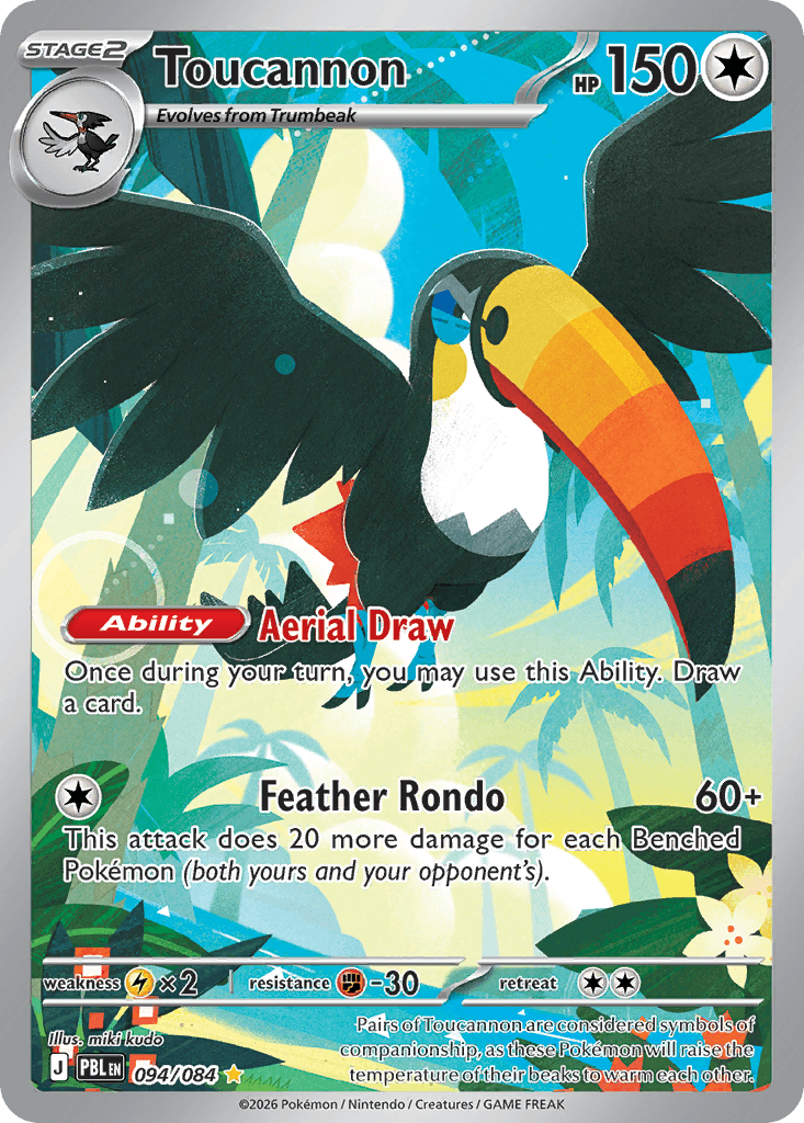 Toucannon Pitch Black card