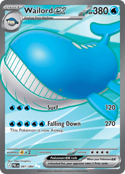 Wailord ex Pitch Black card
