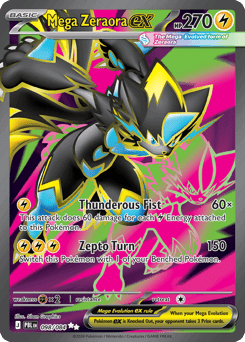 Mega Zeraora ex Pitch Black card