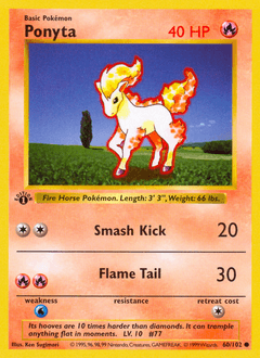 Ponyta Base card