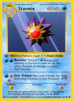 Starmie Base card