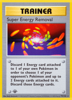 Super Energy Removal Base card