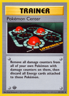 Pokémon Center Base card