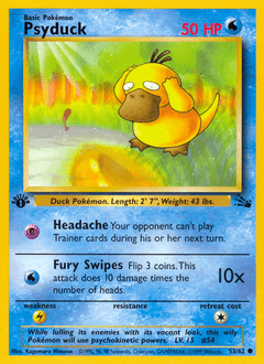 Psyduck Fossil card