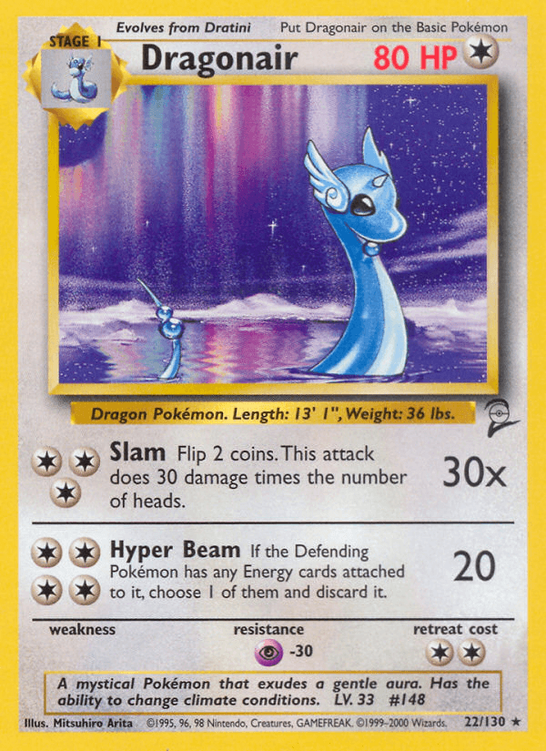 Dragonair Base Set 2 card