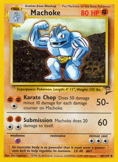 Machoke Base Set 2 card