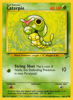 Caterpie Base Set 2 card