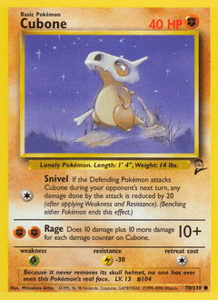 Cubone Base Set 2 card