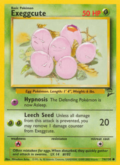 Exeggcute Base Set 2 card