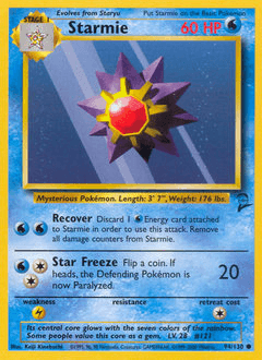 Starmie Base Set 2 card