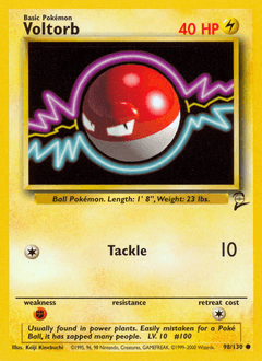 Voltorb Base Set 2 card