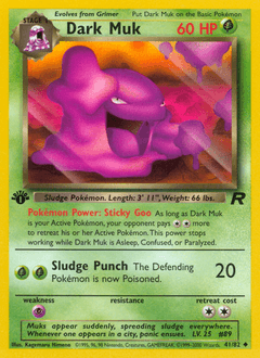 Dark Muk Team Rocket card