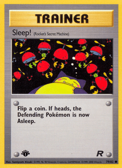 Sleep! Team Rocket card