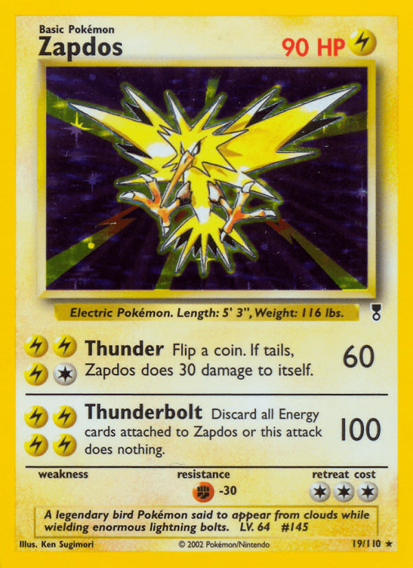 Zapdos Legendary Collection card