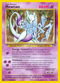 Mewtwo Legendary Collection card