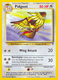 Pidgeot Legendary Collection card