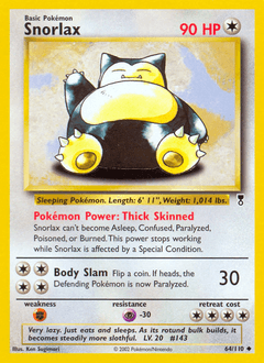Snorlax Legendary Collection card