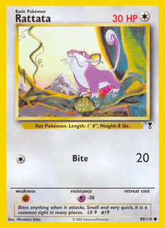 Rattata Legendary Collection card
