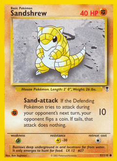 Sandshrew Legendary Collection card