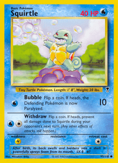 Squirtle Legendary Collection card