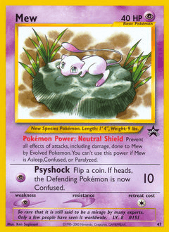 Mew Wizards Black Star Promos card