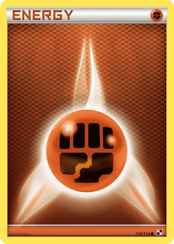 Fighting Energy Black & White card