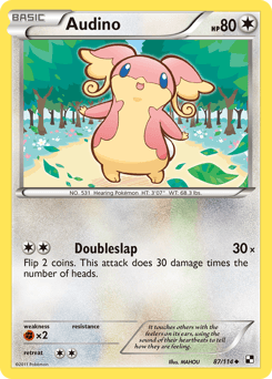 Audino Black & White card