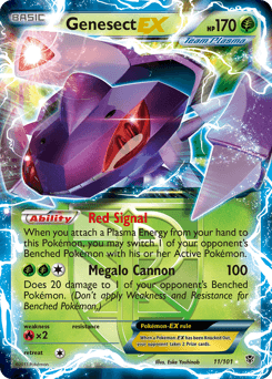 Genesect-EX Plasma Blast card