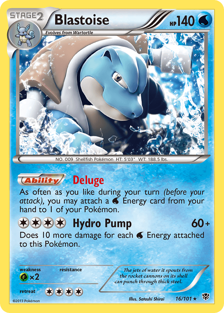 Blastoise Plasma Blast card