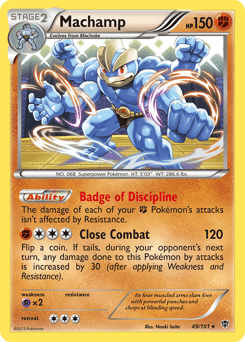 Machamp Plasma Blast card