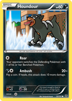Houndour Plasma Blast card