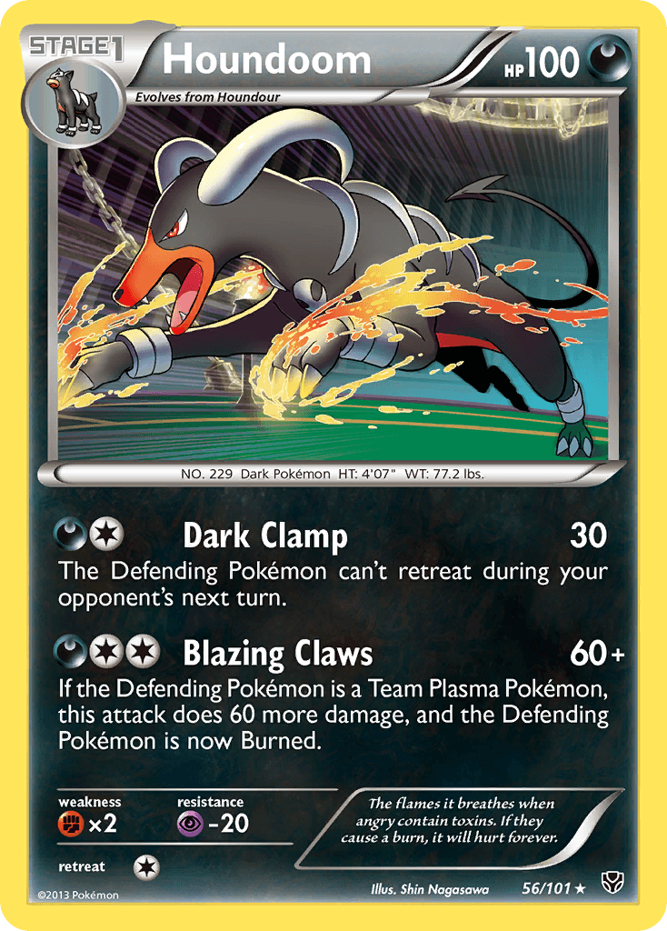 Houndoom Plasma Blast card