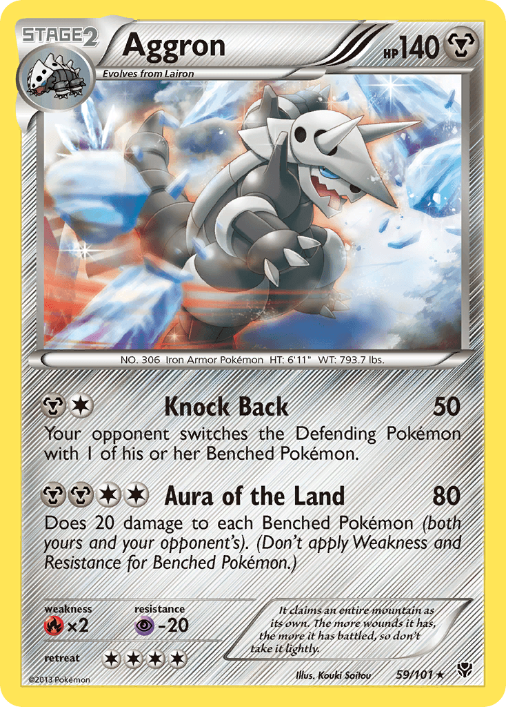 Aggron Plasma Blast card