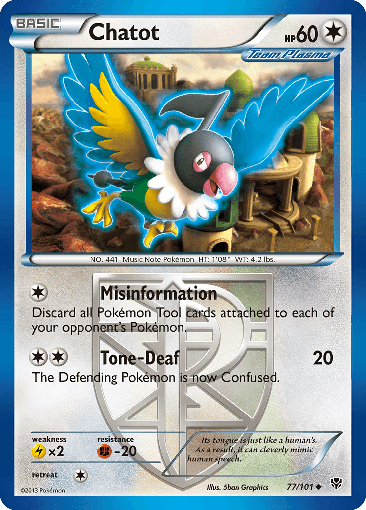 Chatot Plasma Blast card