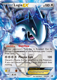 Lugia-EX Legendary Treasures card