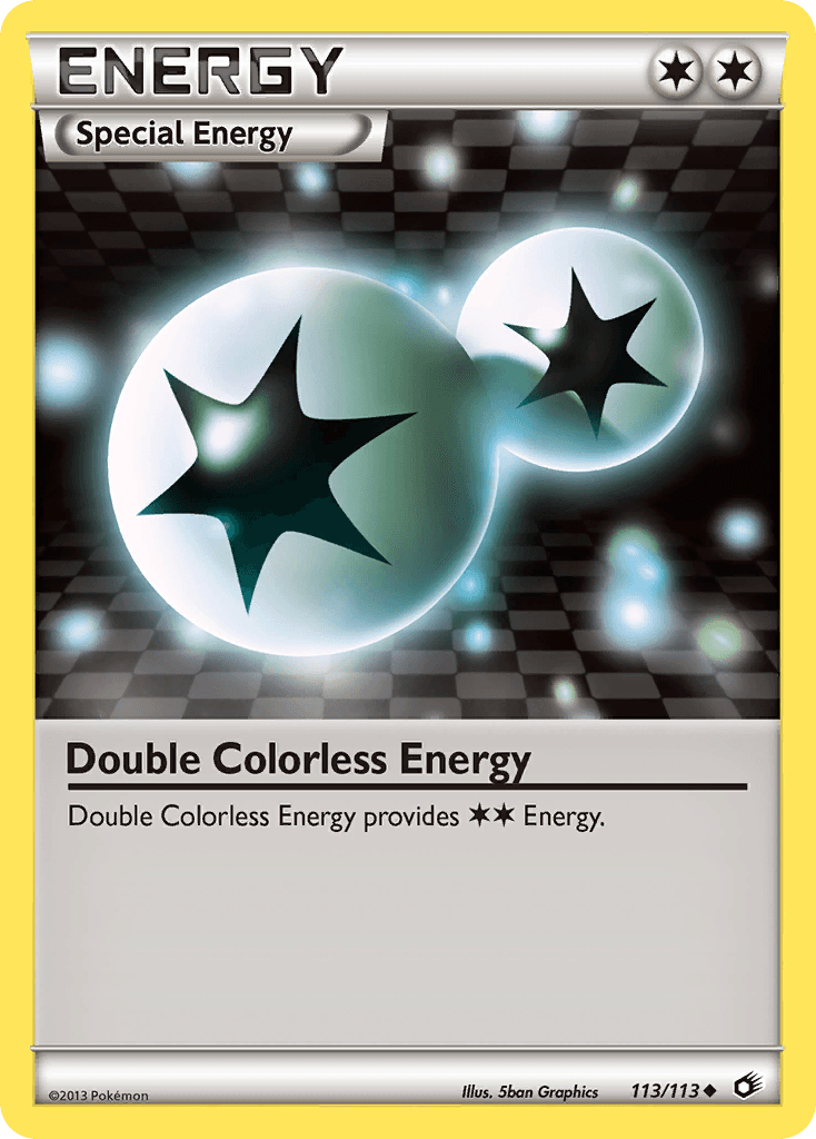 Double Colorless Energy Legendary Treasures card