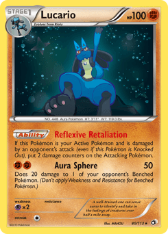 Lucario Legendary Treasures card