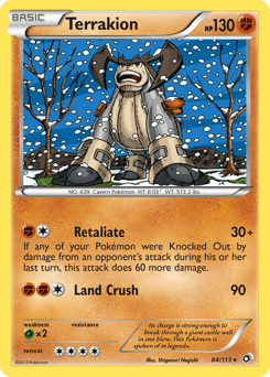 Terrakion Legendary Treasures card