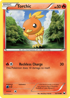Torchic Dark Explorers card