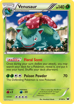 Venusaur Dark Explorers card
