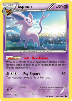 Espeon Dark Explorers card