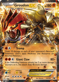 Groudon-EX Dark Explorers card